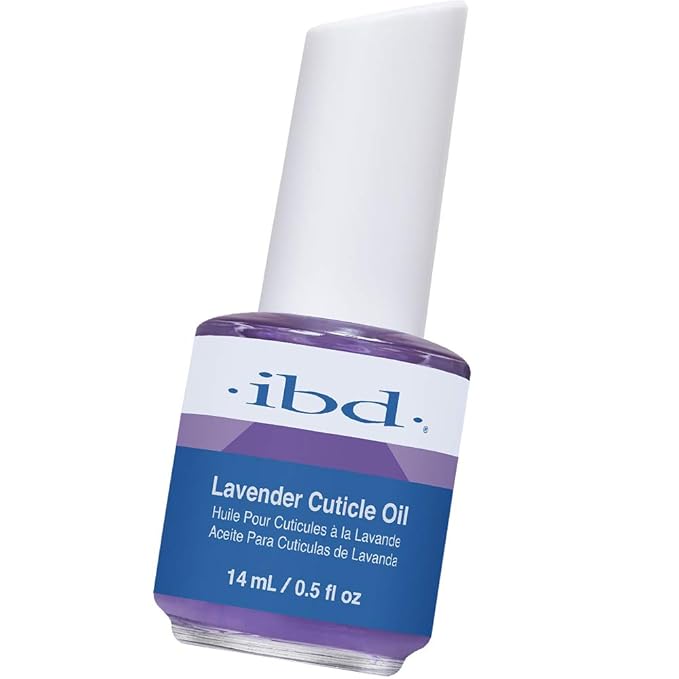 IBD Lavender Cuticle Oil – Moisturizing Nail Oil for Growth & Strength, Repair Damaged Nails, Cuticle Softener, Lavender Scent, 0.5 fl oz