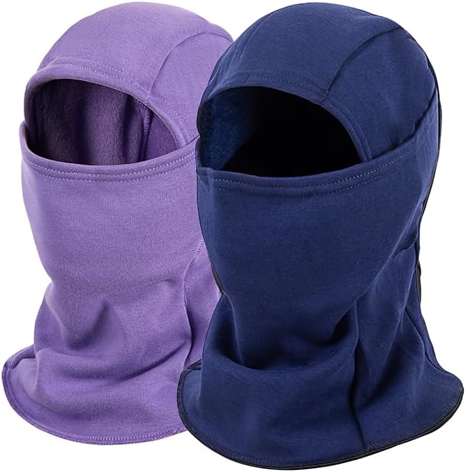 Balaclava Ski Mask for Adult, Full Face Mask Winter Fleece Thermal Cold Weather Outdoors Cover for Men Women 2 Packs