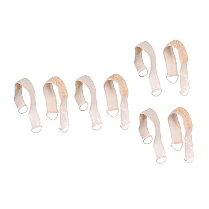 minkissy 10pcs Long Sisal Bath Towels Back Scrubber Straps Beige Bathroom Towels