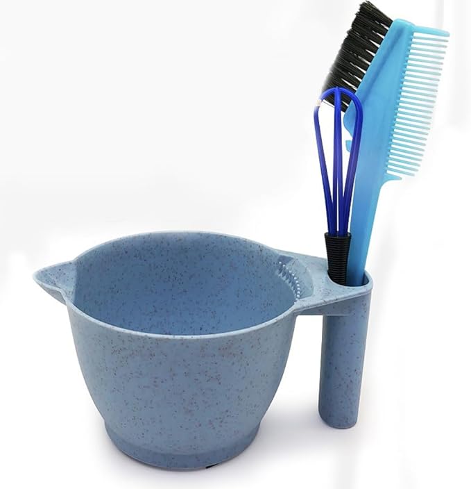 minkissy Hair Dye Mixing Bowls Set with Ergonomic Handles 4 Pcs Portable Color Mixing Bowls for Hair Salon and Home Use Durable Color Bowls for Diy Coloring and Highlights