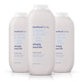 Method Body Wash, Simply Nourish, Paraben and Phthalate Free, 18 oz (Pack of 3)