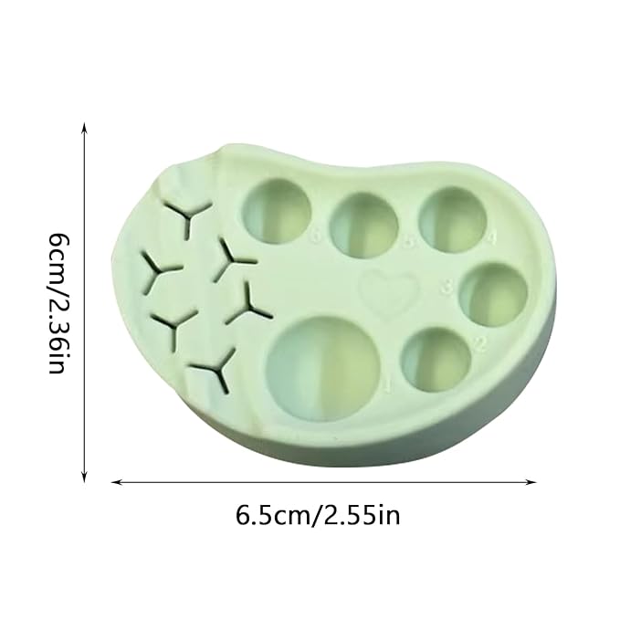 Makeup Mixing Palette - Eyebrow treatmentt Palette, Reusable Silicone Lash Lift Palette, Brow and Eyelash Lifting Lotion Tray, Multifunctional Silicone Makeup Palette for Lash Lift and Brow Treatments