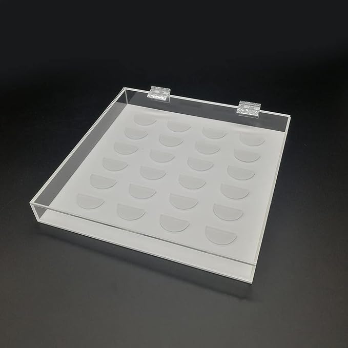 12 Pairs False Eyelashes Clear Storage Box Acrylic Display For Case Cosmetic Container Holder Tray