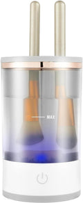 US Electric Makeup Brush Cleaner Portable Makeup Brush Cleaner Machine USB Powered Cosmetic Brush Cleaner Deep Cleaning Cosmetics Brushes Cleaning Tools for Makeup Brush 16x9x9cm(White)