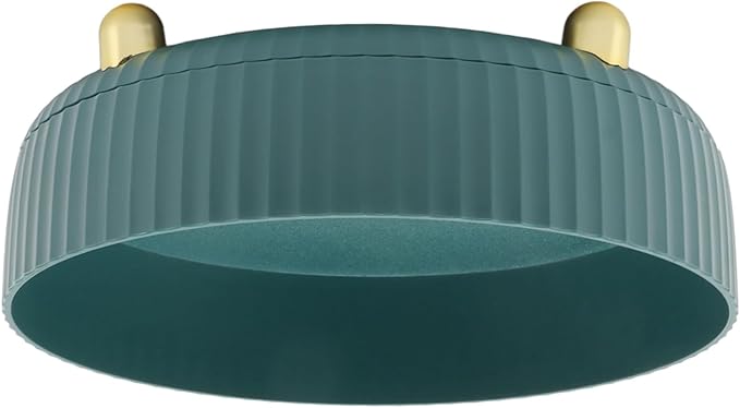 Rotating Plate, 360 Degree Storage Rack Organizer Round Cosmetic Shelf Basket Turntable for Kitchen Cabinet Pantry Small White Lazy Susans Refrigerator (Green)
