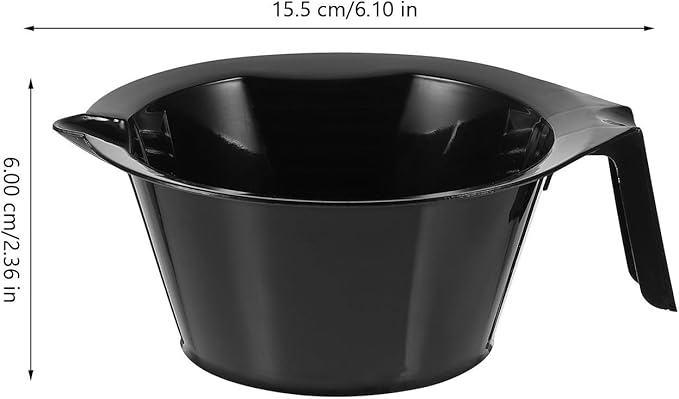 Hair Dye Bowl Set with Handle 6.10In Stackable Hair Color Mixing Bowls for Salon and Home Use Coloring and Tint Mixing Tool