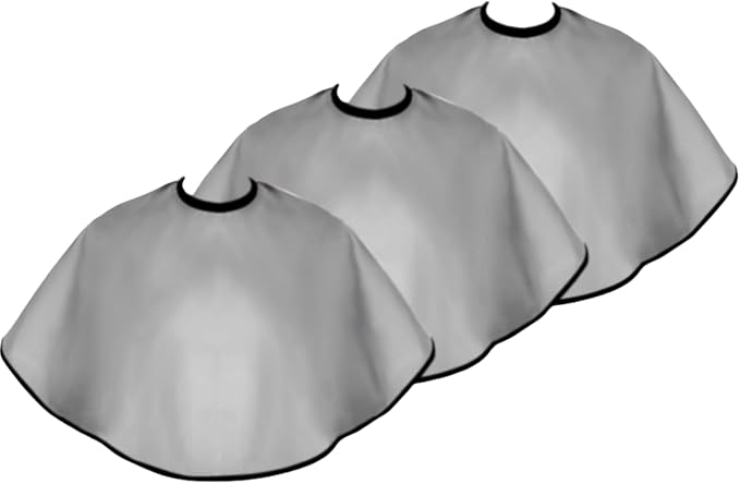 Short Barber Cape, Waterproof Nylon Salon Hair Cutting Cape, Makeup Artist Cape for Hair Dye, Comb-out, Styling, Shampoo