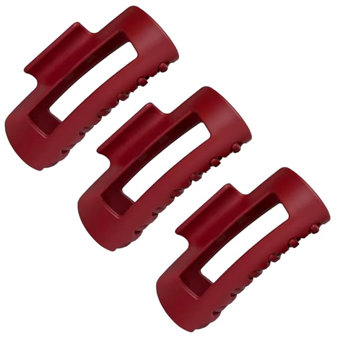 Fashion Hair Clips, Cloud Hair Pins for Women, 3.9 inch Hair Claw Clip for Thick/Fine/Thin/Curly Hairstyle, Amber 3 Pack