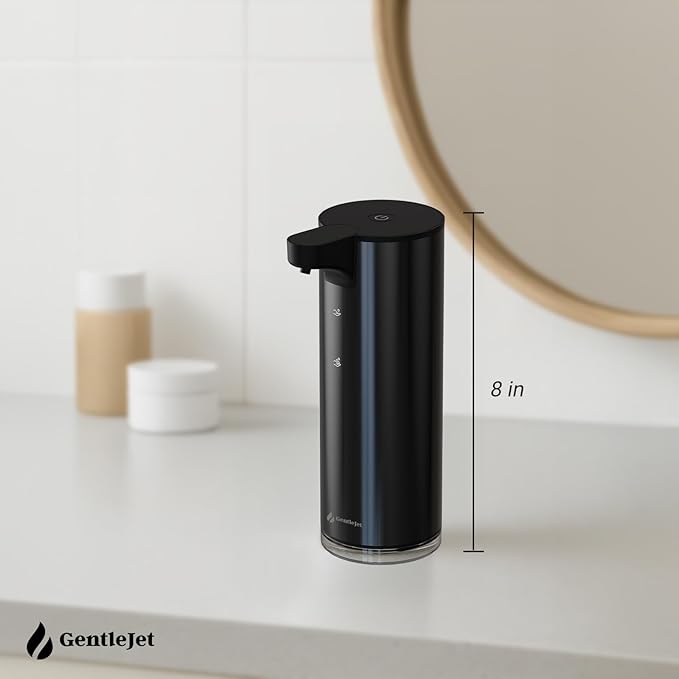 EasyFoam Automatic Foaming Soap Dispenser – Touchless Sensor, USB-C Rechargeable, 304 Stainless Steel, IPX5 Waterproof for Bathroom Kitchen Sink, 280 ml