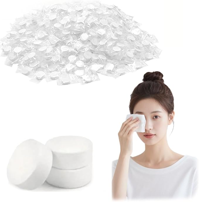 Puppyparagraph Compressed Towel Tablets, portable disposable compressed Face Towels,Mini Compressed Towel Highly Absorbent Compression Face Towels for Travel, Hiking, Camping (100PCS)