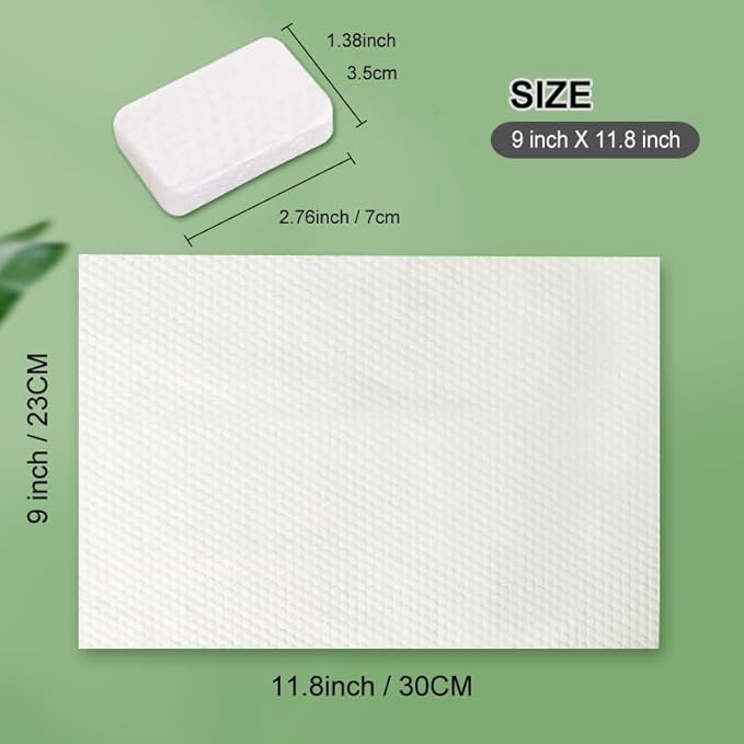 40 Pcs Compressed Disposable Face Towel Tablets, HOMIOVE Big Compress Compact Towel Tablets Expandable Disposable Washcloths, Reusable Magic Towels Expands in Water Wash Cloths Wipes for Beauty