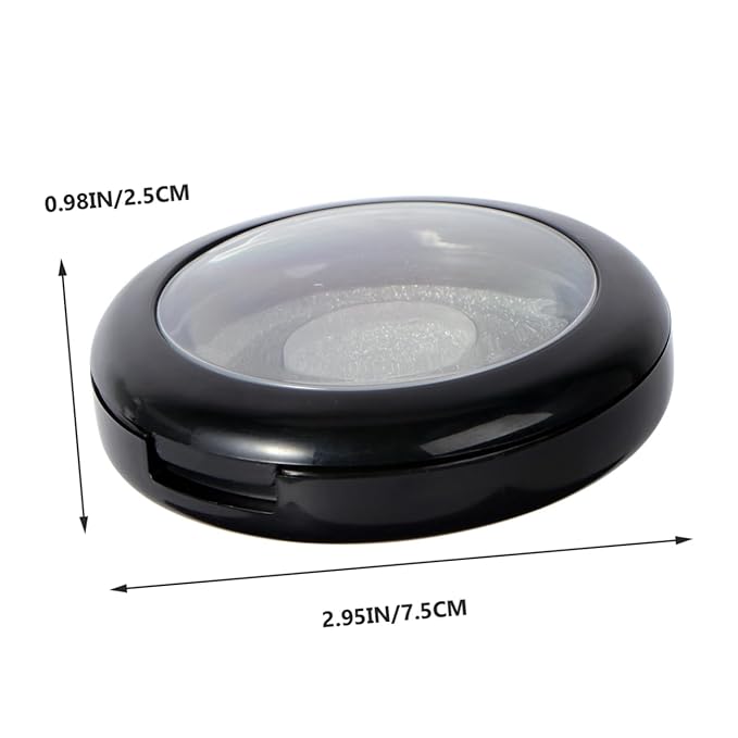 Round False Eyelash Case Plastic Eyelash Packaging Box Organizer and Storage for Home Use Random Color