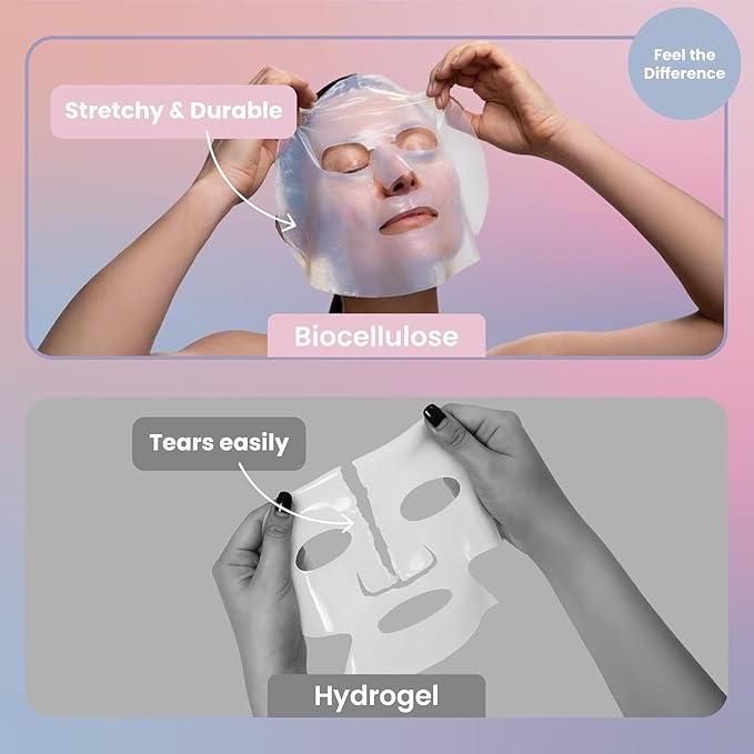 Body Restore Korean Bio-Cellulose Face Mask Variety Pack (12 Pack) – Hydrating, Brightening & Anti-Aging Sheet Masks with Hyaluronic Acid, Niacinamide, Centella – K-Beauty Facial Masks Skincare