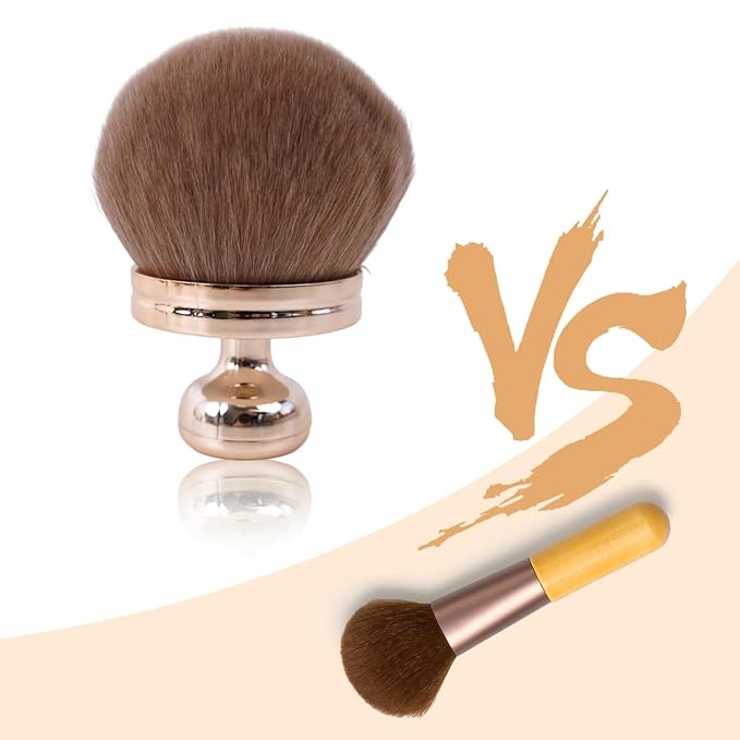 2 Pcs Extra Large Self Tanner Brush 70mm Self Tanning Brush for Body Makeup, Back Tanning Applicator Kabuki Brushes Powder Fondation Bronzer Blending Back Lotion Sunscreen Applicator Stocking Stuffers