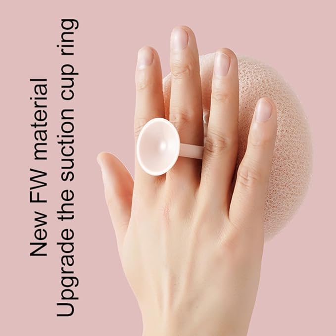 Soft Sunflower Bath Ball with Suction Cup Hook, 3D Textured Mesh Exfoliating Bath Sponge Cleaning Brush，New Silicone Massage Center for Deep Cleansing (Off-White+Light Cyan+Purple)