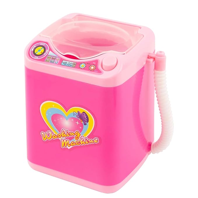 Framendino, Pink Makeup Brush Sponge Washing Machine Automatic Drying Puff