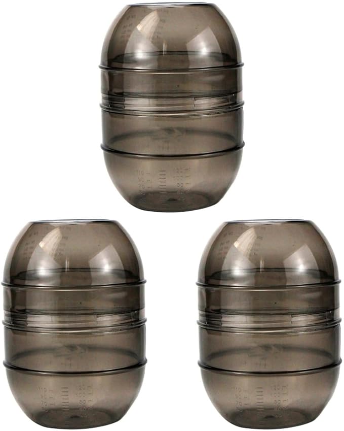 Hair Dye Color Cup with Measuring Scale 3-Pack Hair Color Mixing Bowls Salon Tint Shaker Mixer for Precise Coloring and Diy Hairdressing