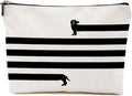 Funny Very Long Dachshund Dog Makeup Bag, Funny Sausage Dog Lovers Cosmetic Pouch for Women Girls, Portable Travel Toiletry Bag, Christmas Birthday Gifts for Dachshund Moms Owners Women Girls