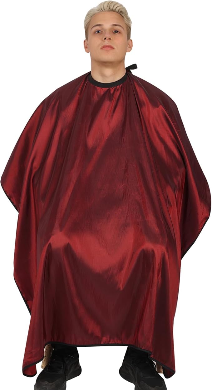 hair cutting cape set, salon barber cape with duster brush and disposable barber neck strip Salon Barber Cape for Men, Women