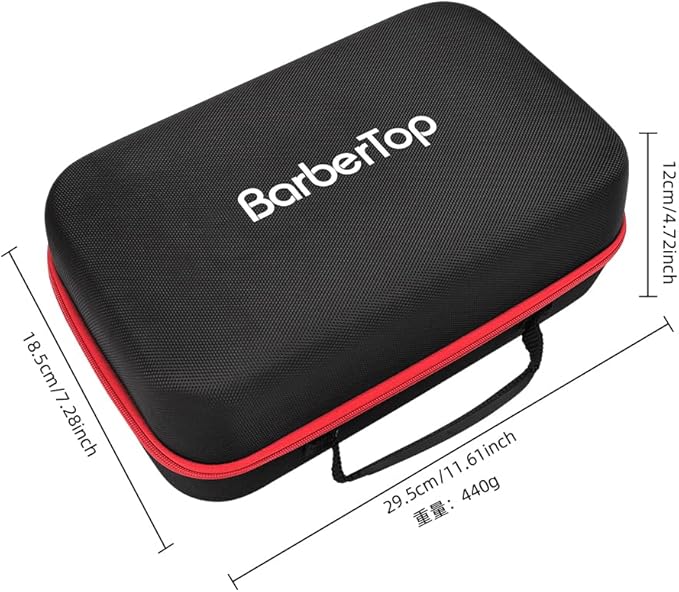 Barber Tool Bag, 12x7x5 inch Case Compatible with Hair Clipper Barber, Clipper Bag for Barbers,Travel Storage Organizer for Comb Cutting Guide, Clipper Blade Oil, Cleaning Brush and Other Grooming Kit