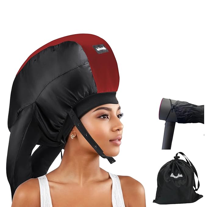 Bonnet Hair Dryer, Ideal Hair Diffuser for Curly Hair， Your Ultimate Solution - Spacious Capacity Blow Dryer Cap for Rapid Styling of Curls
