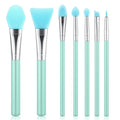 7PCS Silicone Brush Applicator Kit, Resin Brush Applicator UV Resin Brushes Applicators Jelly Brushes Applicators for Cream Makeup Products and Epoxy Art Crafting, Green