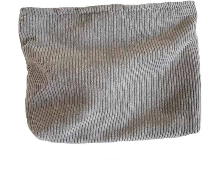 SxoSyo Cosmetic Bags for Women Makeup Bag Large Capacity Purse Travel Toiletry Zipper Storage Pouch Make up Brushes Organizer for Gifts (Corduroy, light grey)