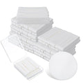 240+1 Pack White Compressed Facial Sponges, Round Compress Face Cleaning Sponge for Estheticians Face Sponge Soft Compressed Makeup Sponges with Travel case (3.1Inch)