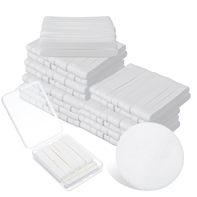 240+1 Pack White Compressed Facial Sponges, Round Compress Face Cleaning Sponge for Estheticians Face Sponge Soft Compressed Makeup Sponges with Travel case (3.1Inch)