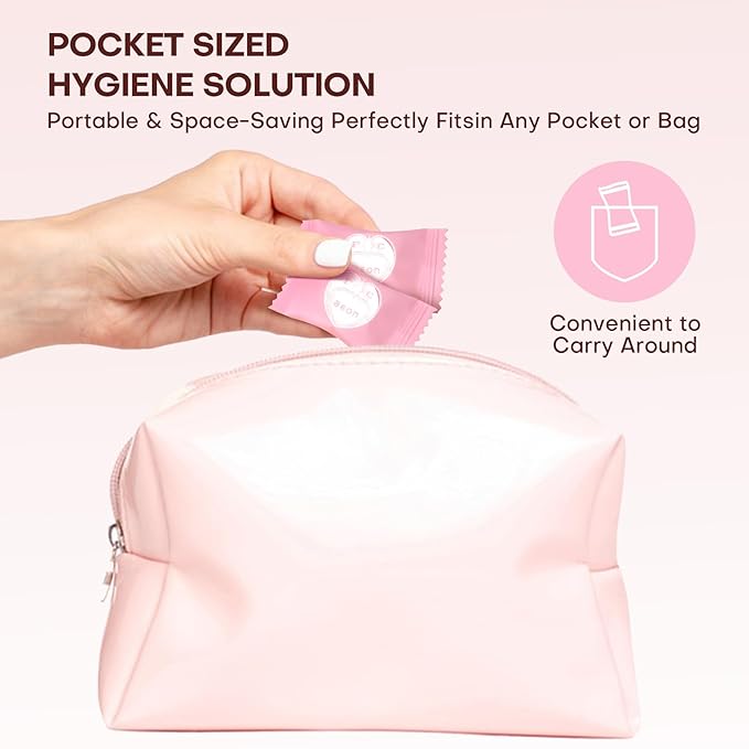 Disposable Face Towel 300 Count Instant Expansion Compressed Towel Tablets 9×7.5 Inch Washcloths for Women Compact Cloths Storage for Skincare Makeup Removal Facial Cleansing Gym Fitness (Pink)