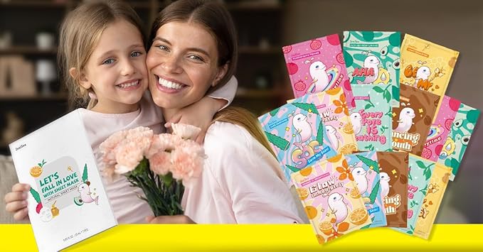 ZealSea Face Masks Skincare for Women, Variety 14Days Facial Sheet Mask Set for Deep Hydrating & Glow, Daily Self-Care Gift & Family Moment for Teens Kids Girls Birthday Party,Safe for all Skin types