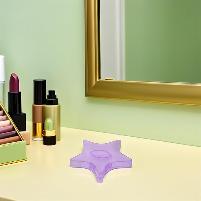 12pcs Star Shape Eyelash Storage Case Set Colorful False Eyelashes Organizer for Travel and Makeup Storage
