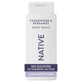 Native Body Wash Contains Naturally Derived Ingredients | For Women & Men, Sulfate, Paraben, & Dye Free Leaving Skin Soft and Hydrated | Cedarwood & Bergamot 18 oz