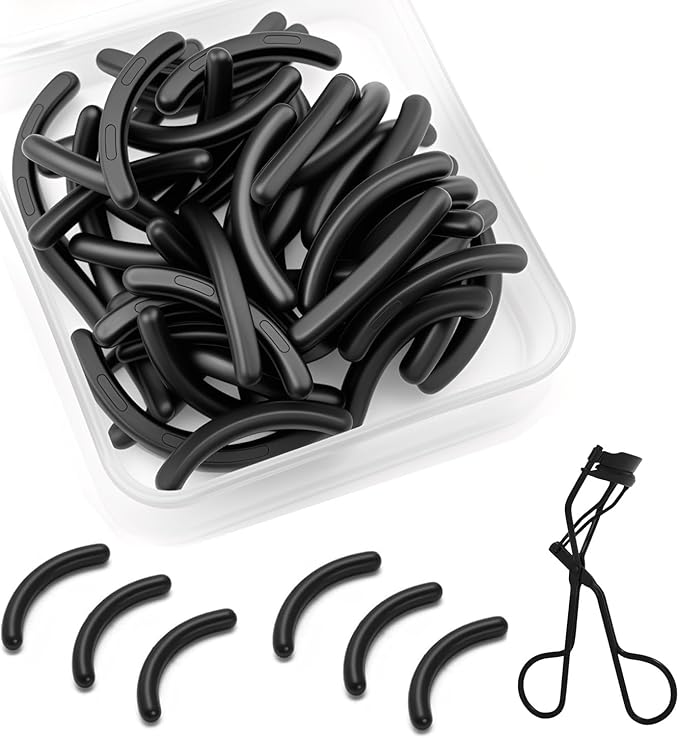 36Pack Compatible with Amazon Basics Eyelash Curler Refills,Silicone Rubber Eyelash Curler Refills Compatible with Amazon Basics.