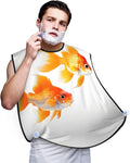 Tahiti Beach Print Beard Bib Shaving Apron, Beard Hair Trimming Cape Gift For Dad