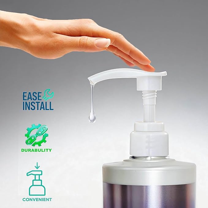 2 Piece Pump Dispenser Compatible with Joico Shampoo and Conditioner, Shampoo/Conditioner Pump for Bottle, 1 L/33.8 Fl Oz.