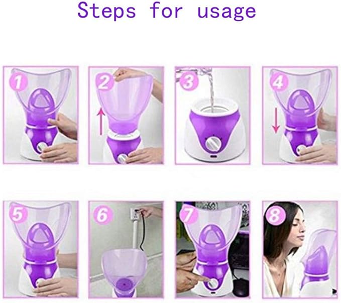 Facial Steamer Hot Mist Face Steamer Home Sauna Face Humidifier for Face Steaming Skincare。