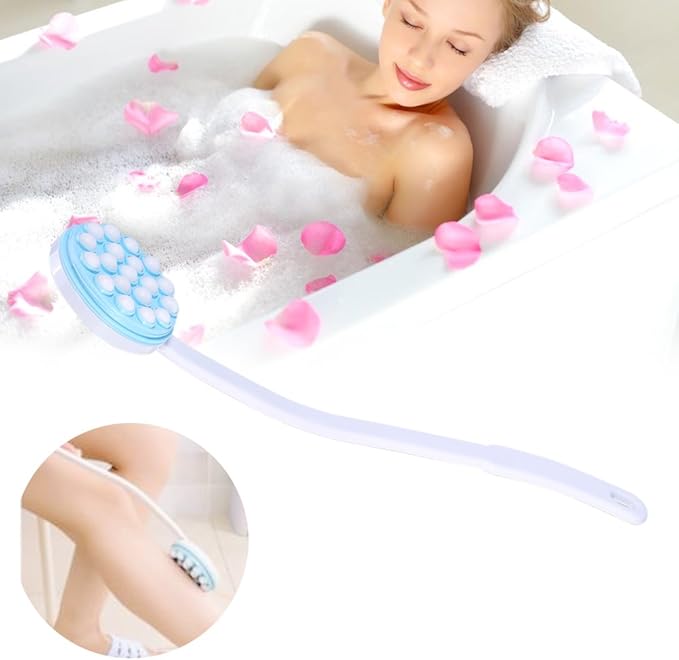 Back Lotion Applicator and Massager, Handheld Self Moisturizer Cream Lotion Applicator, Body Leg Bath Lotion Applicator For Back Brush Massager Massaging Tool