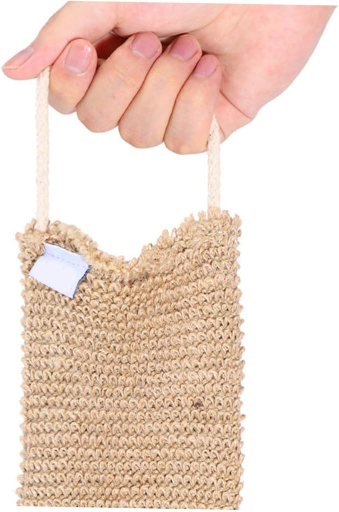2Pcs Back Scrubber Strap Exfoliating Bath Towel for Back Washing Ramie Jute Material Shower Accessory for Skin Care and Relaxation
