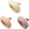 Soft Sunflower Bath Ball with Suction Cup Hook, 3D Textured Mesh Exfoliating Bath Sponge Cleaning Brush，New Silicone Massage Center for Deep Cleansing (Off-White+Flesh Pink+Purple)