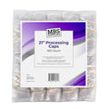 Disposable Processing Caps 21 Inch - 100 Count Bulk Pack - Clear Plastic Hair Treatment Caps for Coloring, Conditioning, Hot Oil - Salon & Home Use