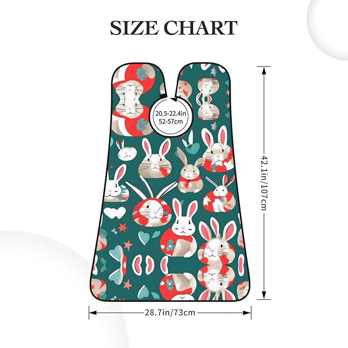 Magic Mushrooms Print Beard Bib Shaving Apron, Beard Hair Trimming Cape Gift For Dad