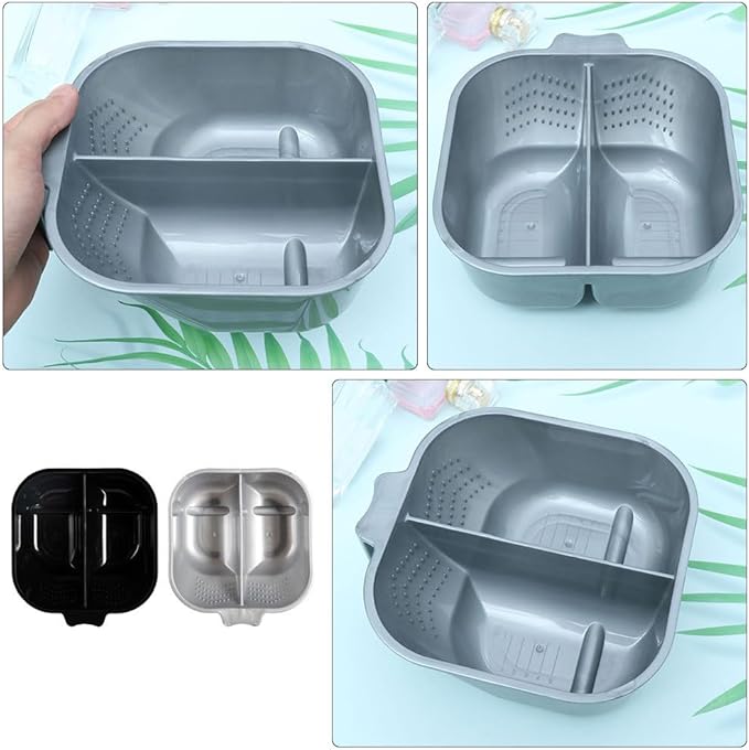 Hair Dye Mixing Bowls Double Set with Handle 6.81 Inch Hair Color Bowls for Salon and Home Use Coloring and Highlighting Tool