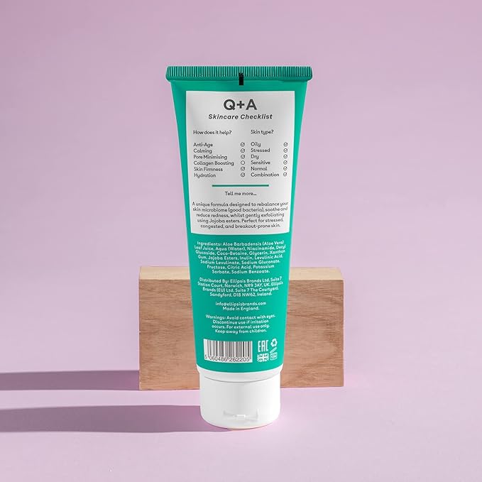 Q+A Niacinamide Gentle Exfoliating Cleanser, 125ml