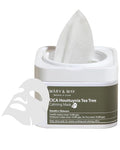 Mary&May CICA Houttuynia Tea Tree Calming Mask - Daily Pull Out Sheet Mask for Instant Soothing & Moisturizing - Korean Skincare, Hypoallergenic and Cruelty-Free, 30 Sheets