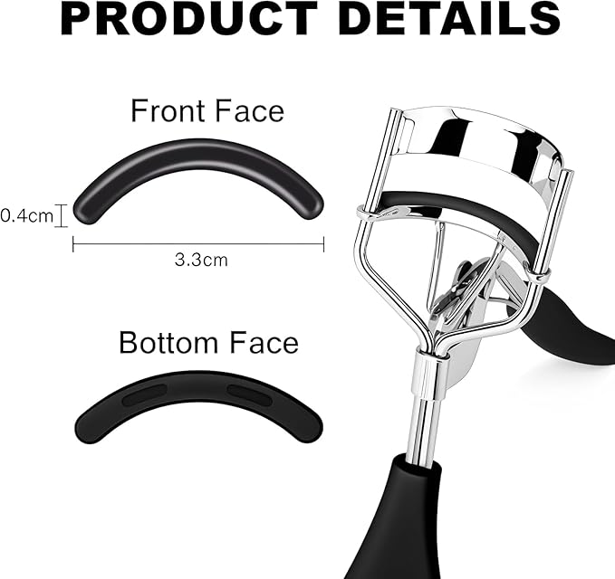 Compatible with Shiseido Eyelash Curler Refill Pads,30Pack Silicone Eye Lash CurlerRefills Fit for Shiseido Eyelash Curler,Black.