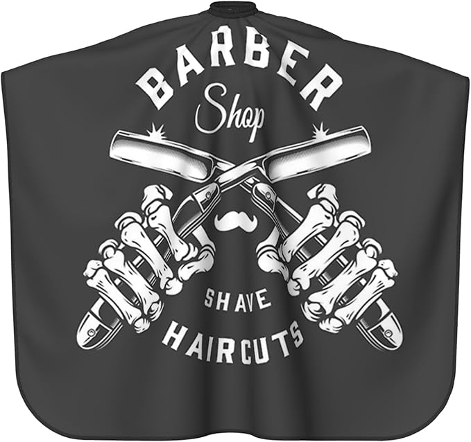 Adult Barber Cape, Professional Salon Haircut Capes, Haircut Kit Hairdressing Apron for Home Salon Barbershop