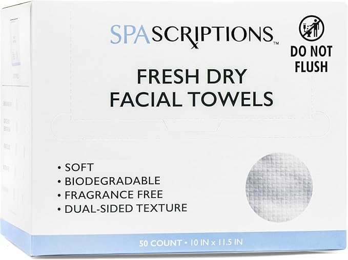 Spascriptions Fresh Dry Face Towel Offering a Soothing and Refreshing Sensation with Every use