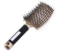Hairstreaq Detangling Brush, Wet Dry Detangler Hair Brushes, Vented Detangling Brush, Fast Drying Styling Massage Hairbrush for Women & Kids’ Long, Thick, Thin, Curly & Tangled Hair (Gold)