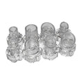 Elitzia Plastic Microderma Heads Facial Aqua Peel Tips Water Peeling Caps Facial Care Skin Cleaning Tool Beauty Machine Replacement Spare Parts 8pcs Per Set （Transparent）